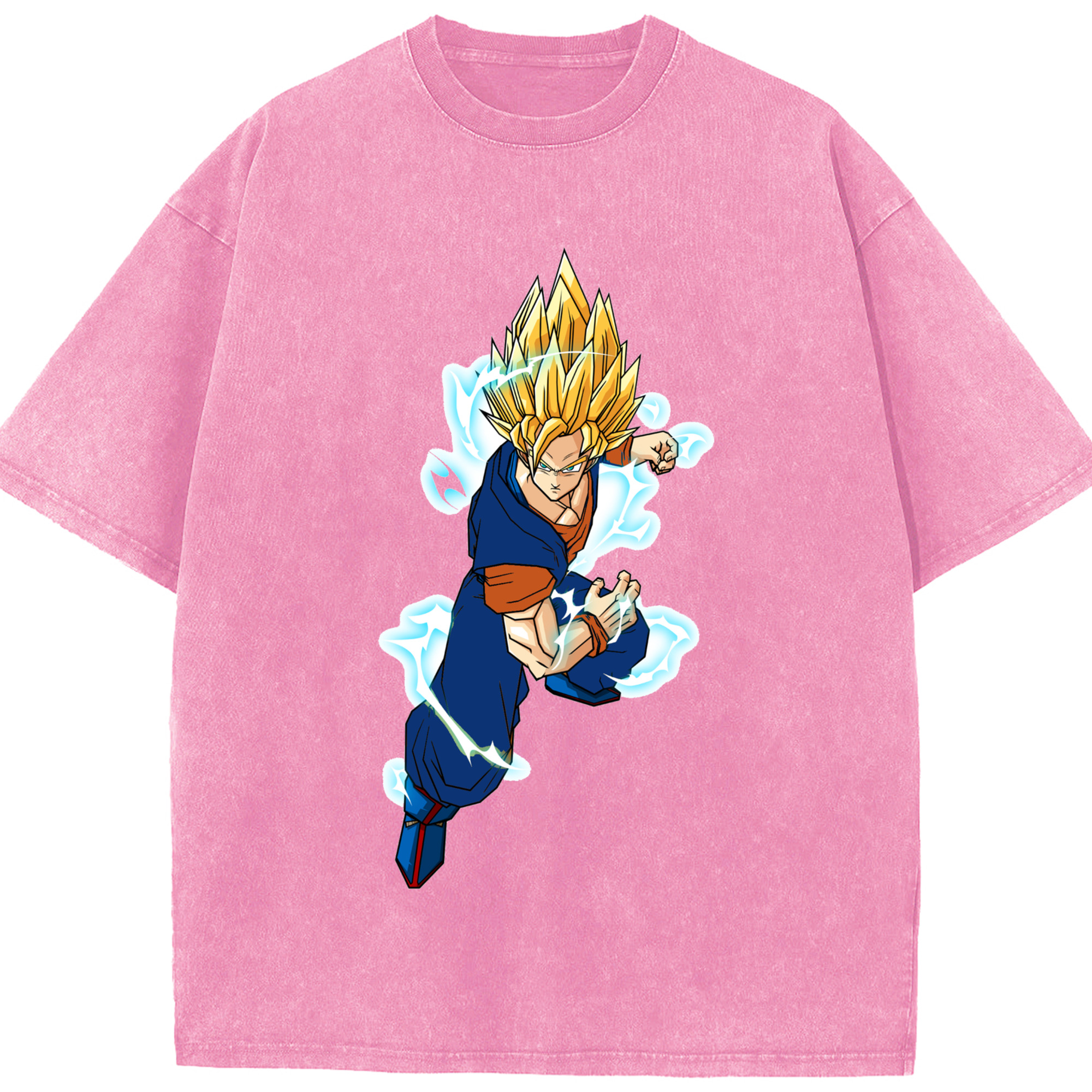 （画像用） ドラゴンボール 孫 悟飯（そんごはん）DRAGON BALL Son Gohan 綿100% ヴィンテージ風 半袖Tシャツ（フロントプリント）